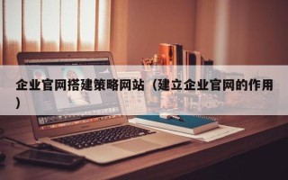 天长企业官网搭建策略网站（建立企业官网的作用）