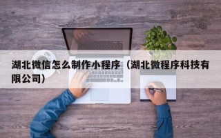 天长湖北微信怎么制作小程序（湖北微程序科技有限公司）